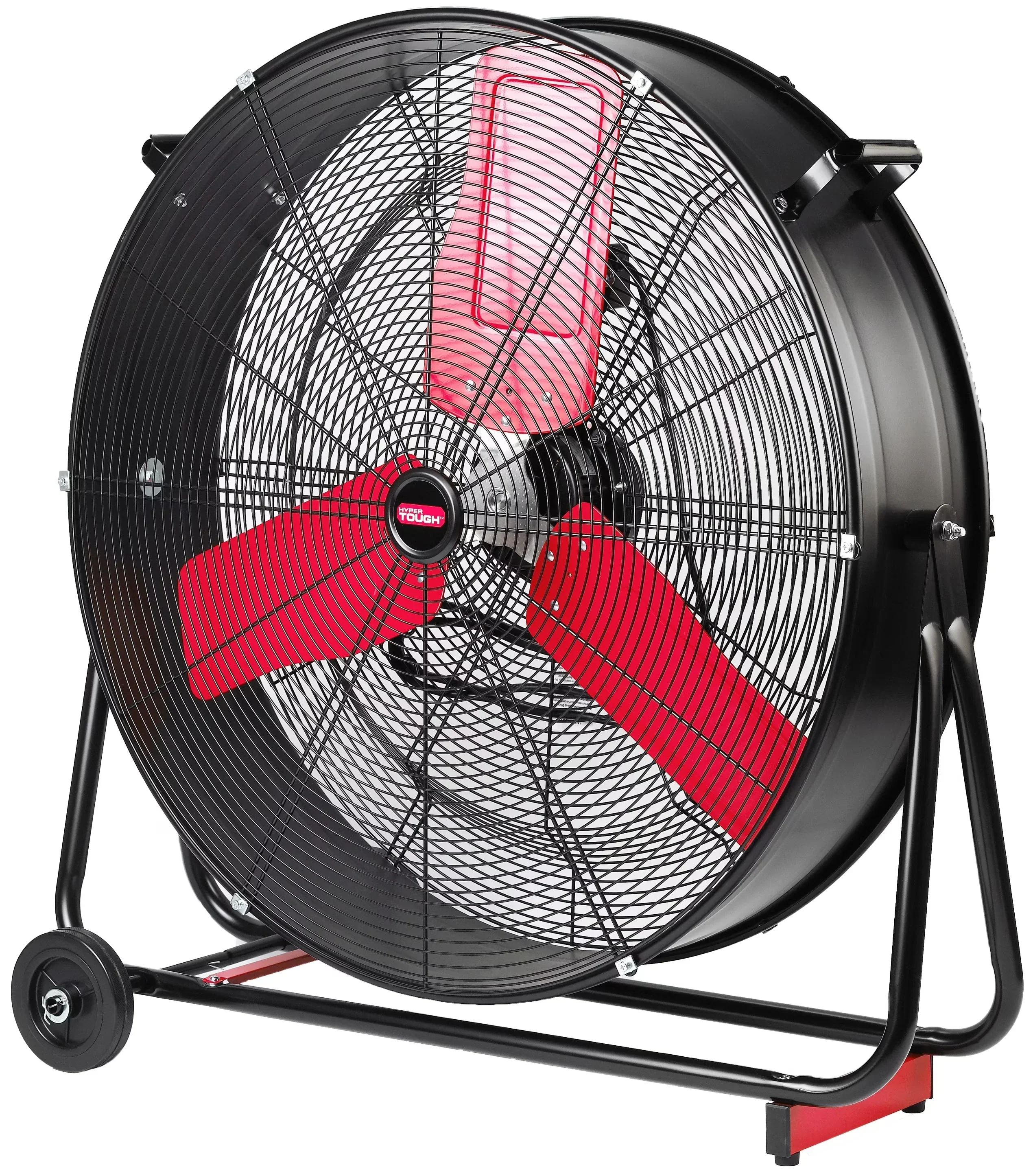 Hyper Tough New 30 inch High Velocity Tilted Drum Fan Red & Black